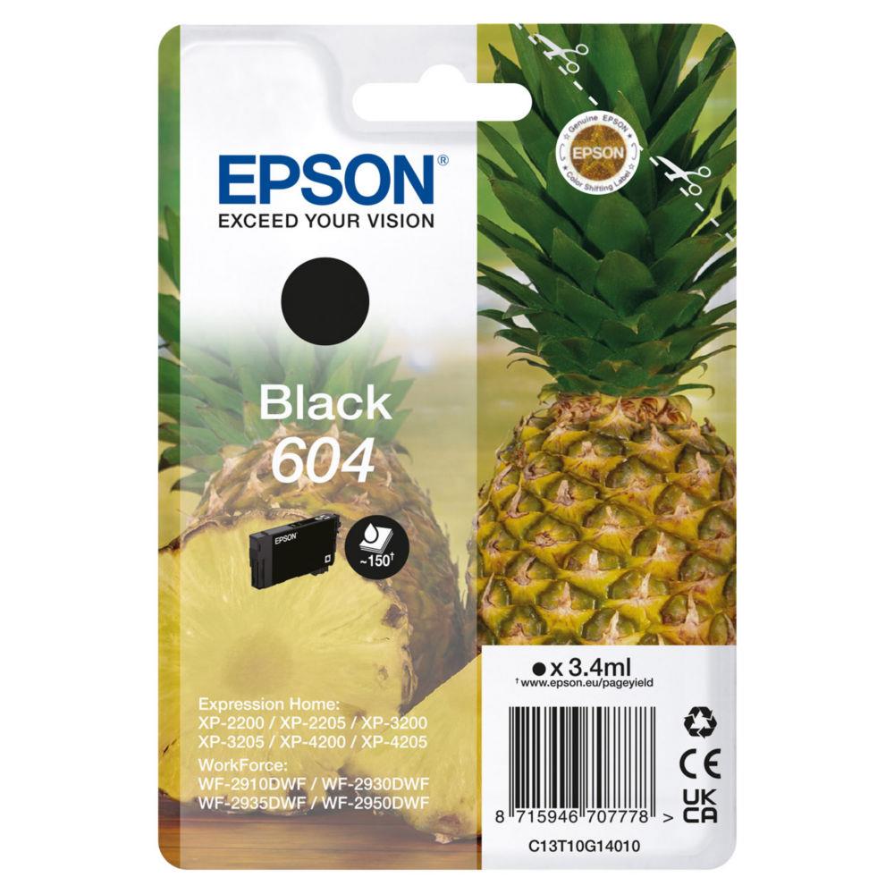 Cartouches pour imprimantes - Epson 604 cartouche d'encre 1 pice(s) original rendement standard noir