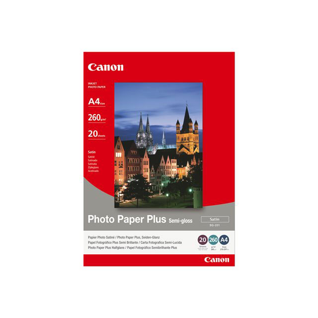 Canon papier photo satin a4 sg-201 - 20 feuilles