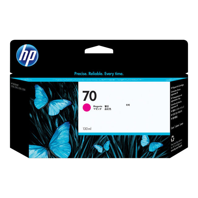 Hp 70 cartouche d'encre designjet magenta, 130 ml