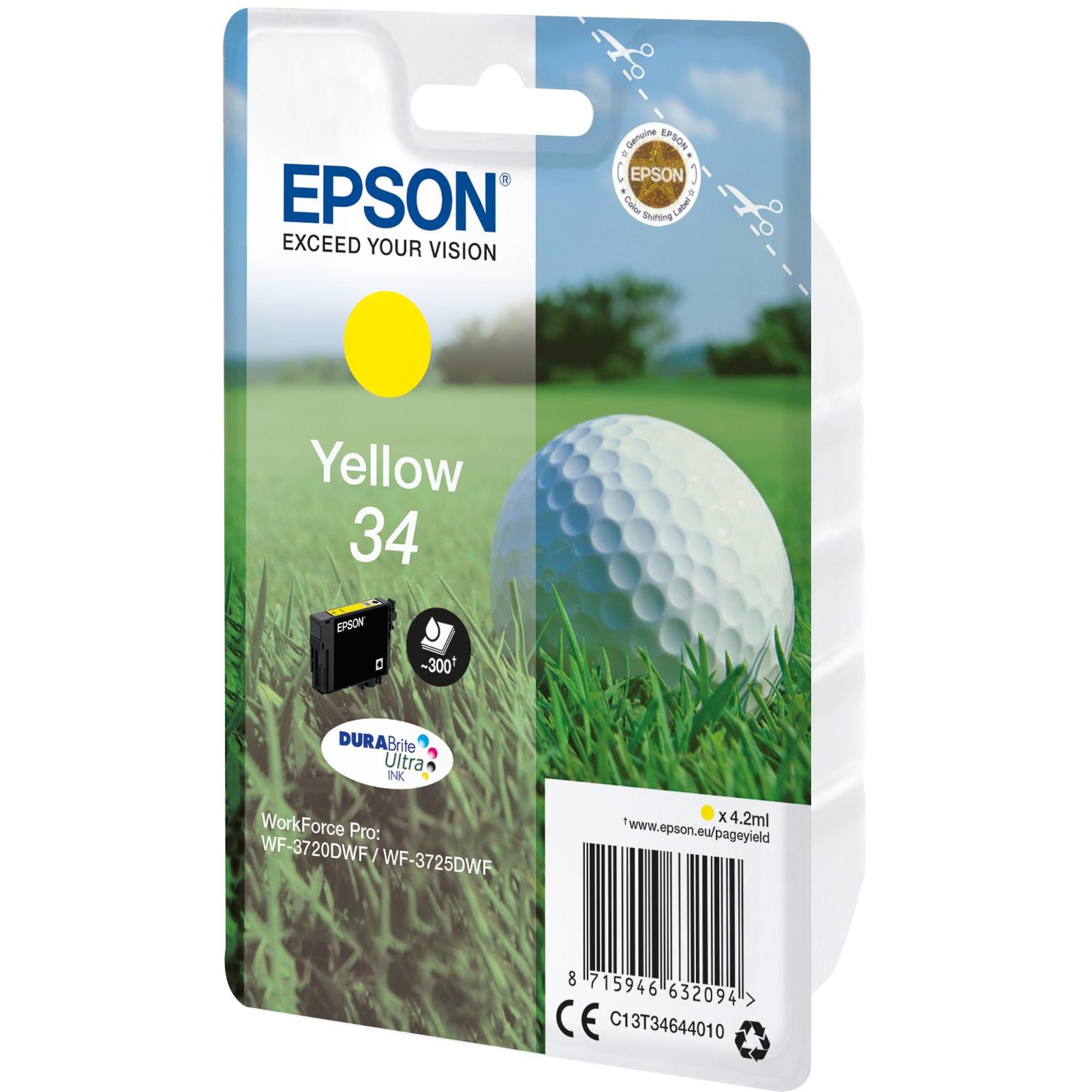 Cartouches pour imprimantes - Epson golf ball singlepack yellow 34 durabrite ultra ink
