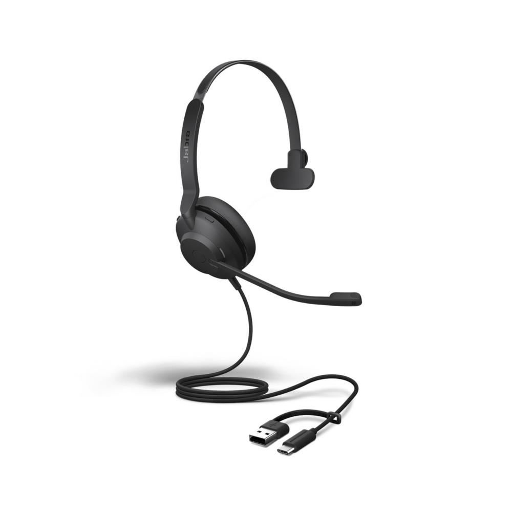 30 Evolve2 Jabra SE Jabra MS Mono Casque filaire USB-C / USB-A