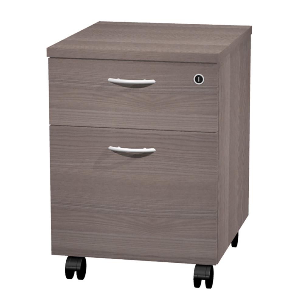 Caisson mobile Pulse - 2 tiroirs - cendre