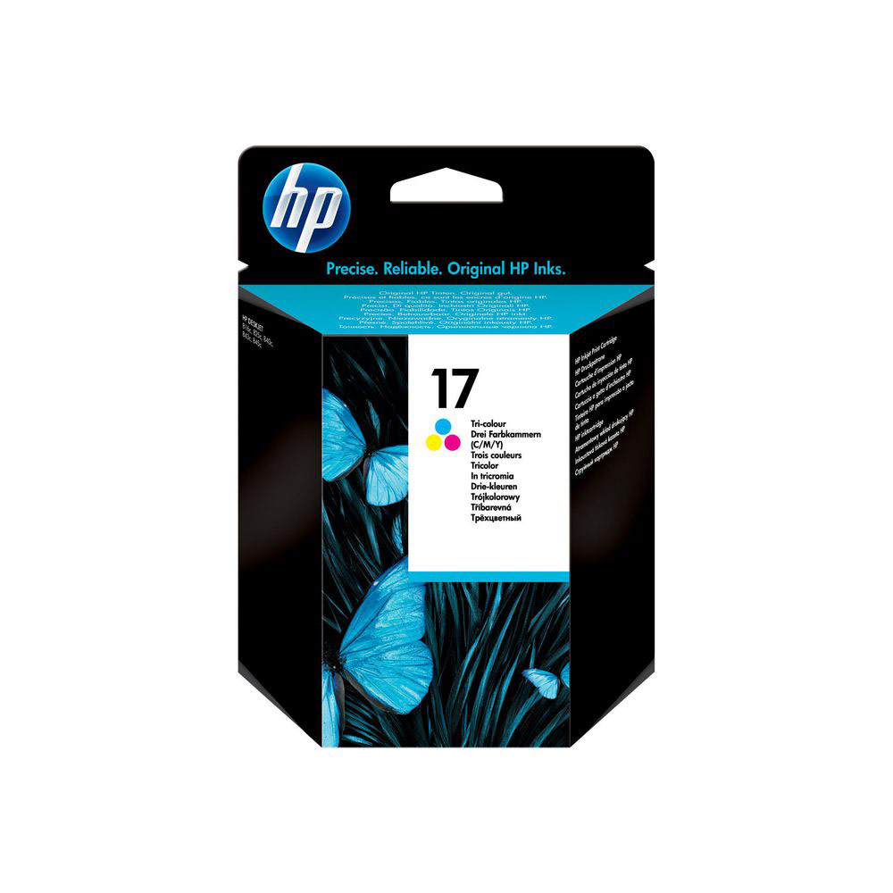 Cartouche Encre Office Depot Cartouche Jet d'encre HP C6625A - n°17 - jaune / cyan / magenta - 430