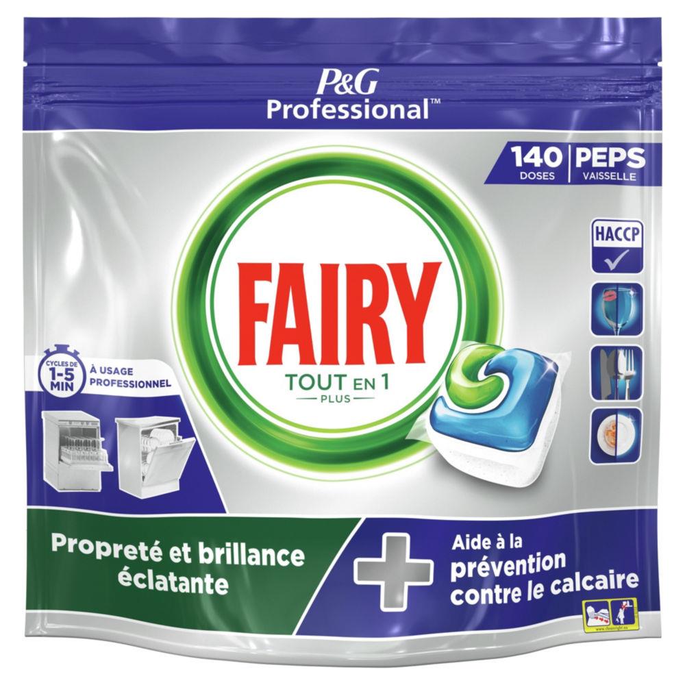 Tablette de lavage lave-vaisselle tout-en-un Fairy Tout En 1 Plus - Sachet de 140