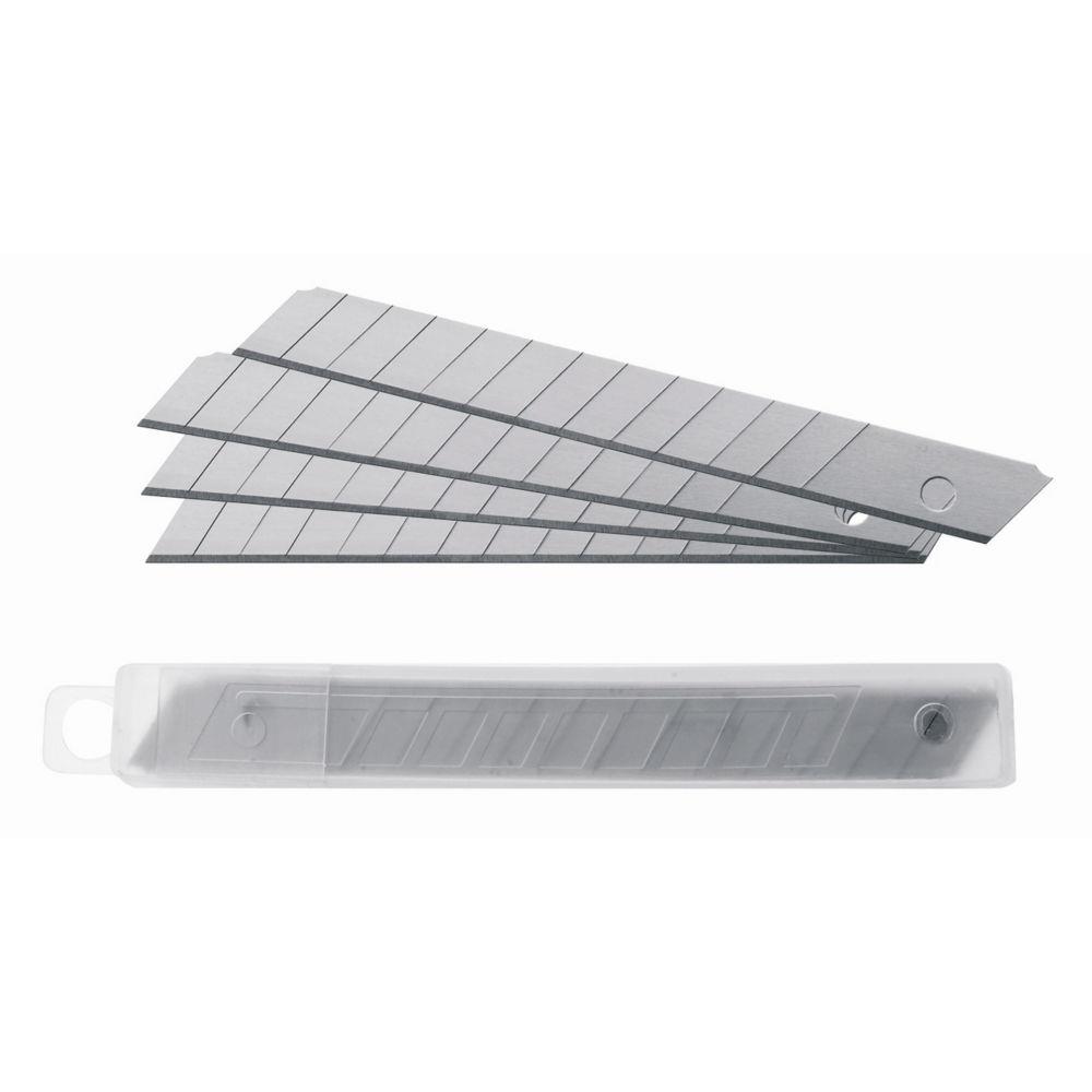 Lames de rechange pour cutter Raja  - acier inoxydable - 9 mm - lot de 10