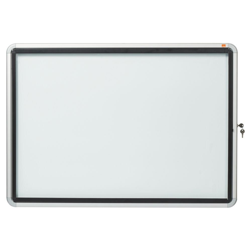 Vitrine d'extrieur Nobo porte-battante fond magntique - 8 feuilles A4 - dimensions L69 x H97 x P4,5 cm