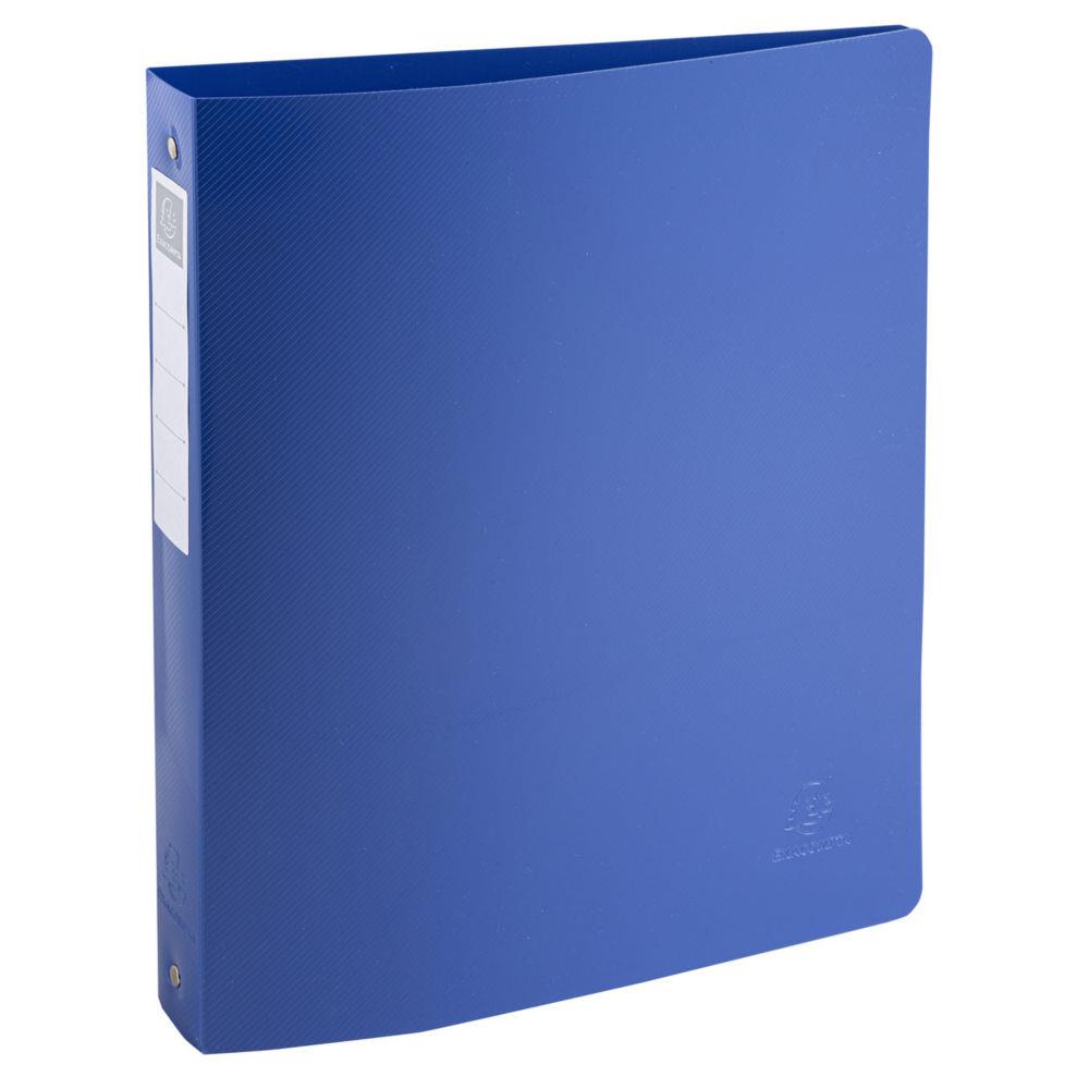 Classeur souple 4 anneaux 30 mm Exacompta BeeBlue A4 polypro recycl - Dos 2 cm - Bleu