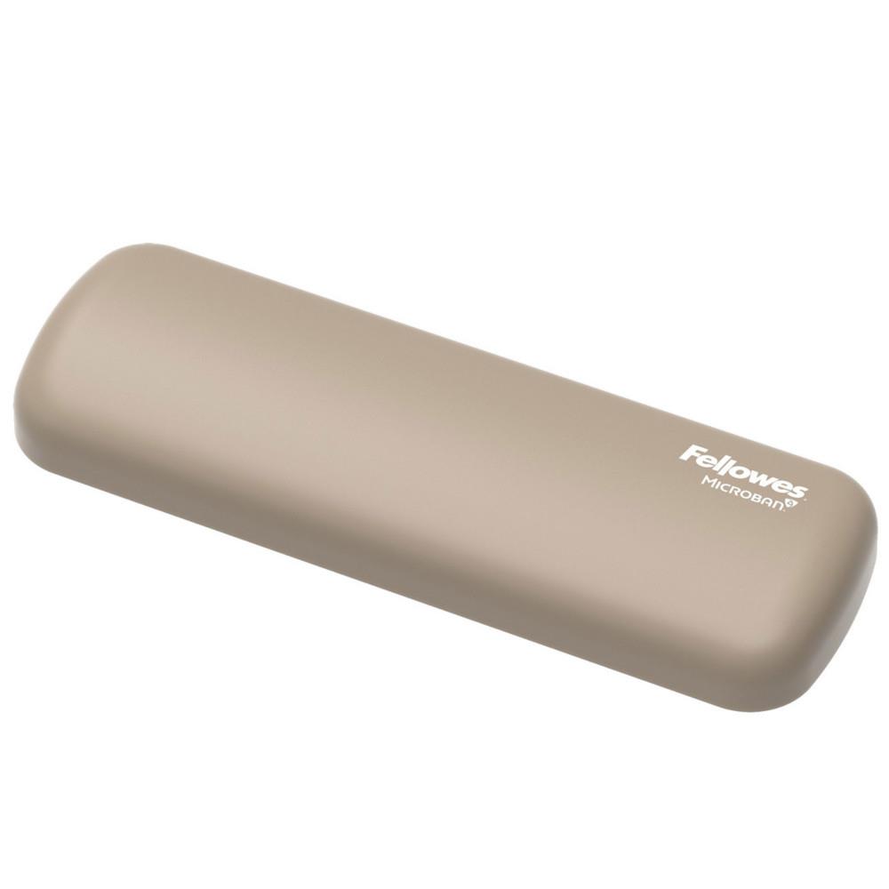 Repose-poignet Breyta Fellowes pour souris - Coussin antibact�rien en silicone doux - L. 18 x P. 6 cm - Sable