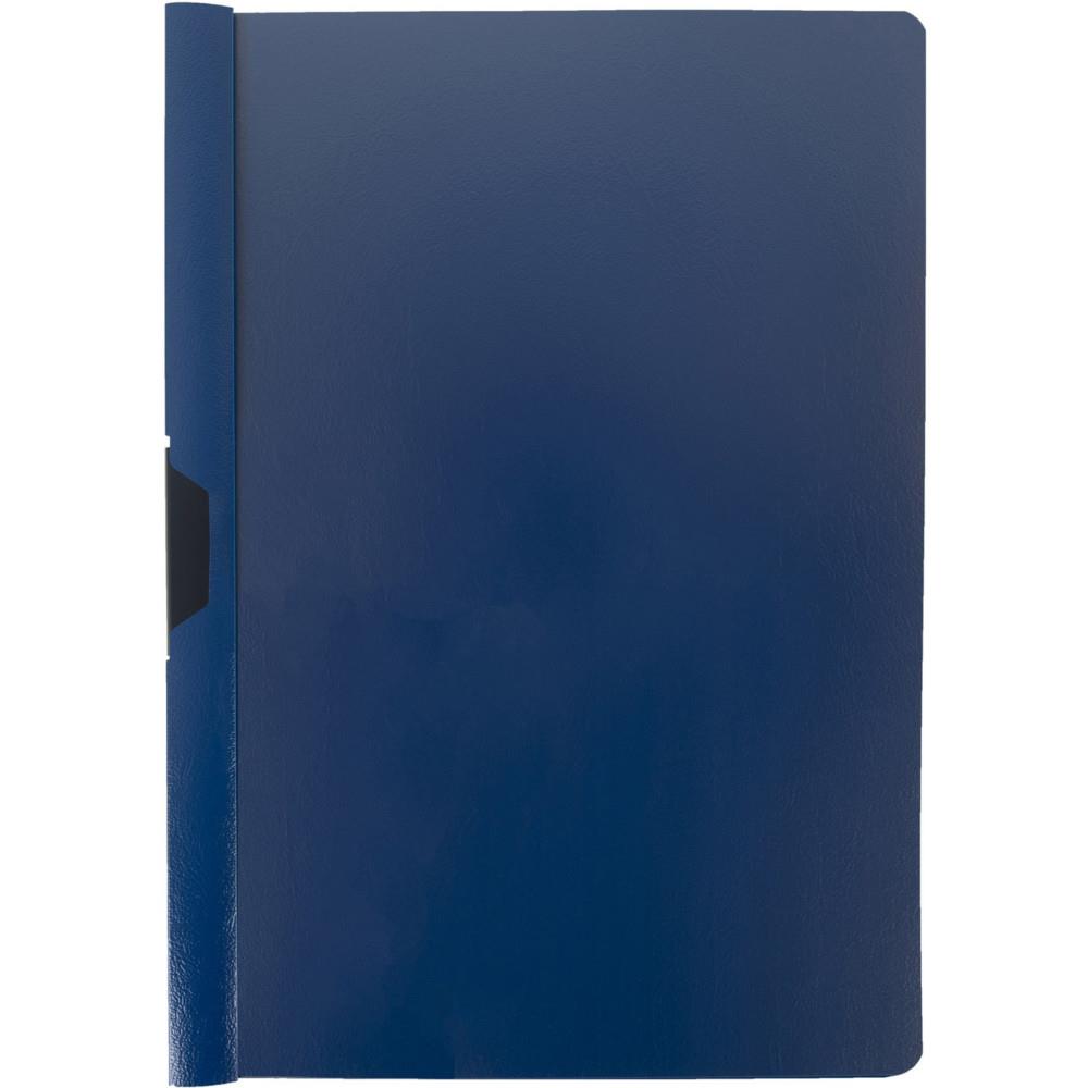 Chemise  clip mtal en PVC RAJA - 30 feuilles - Bleu