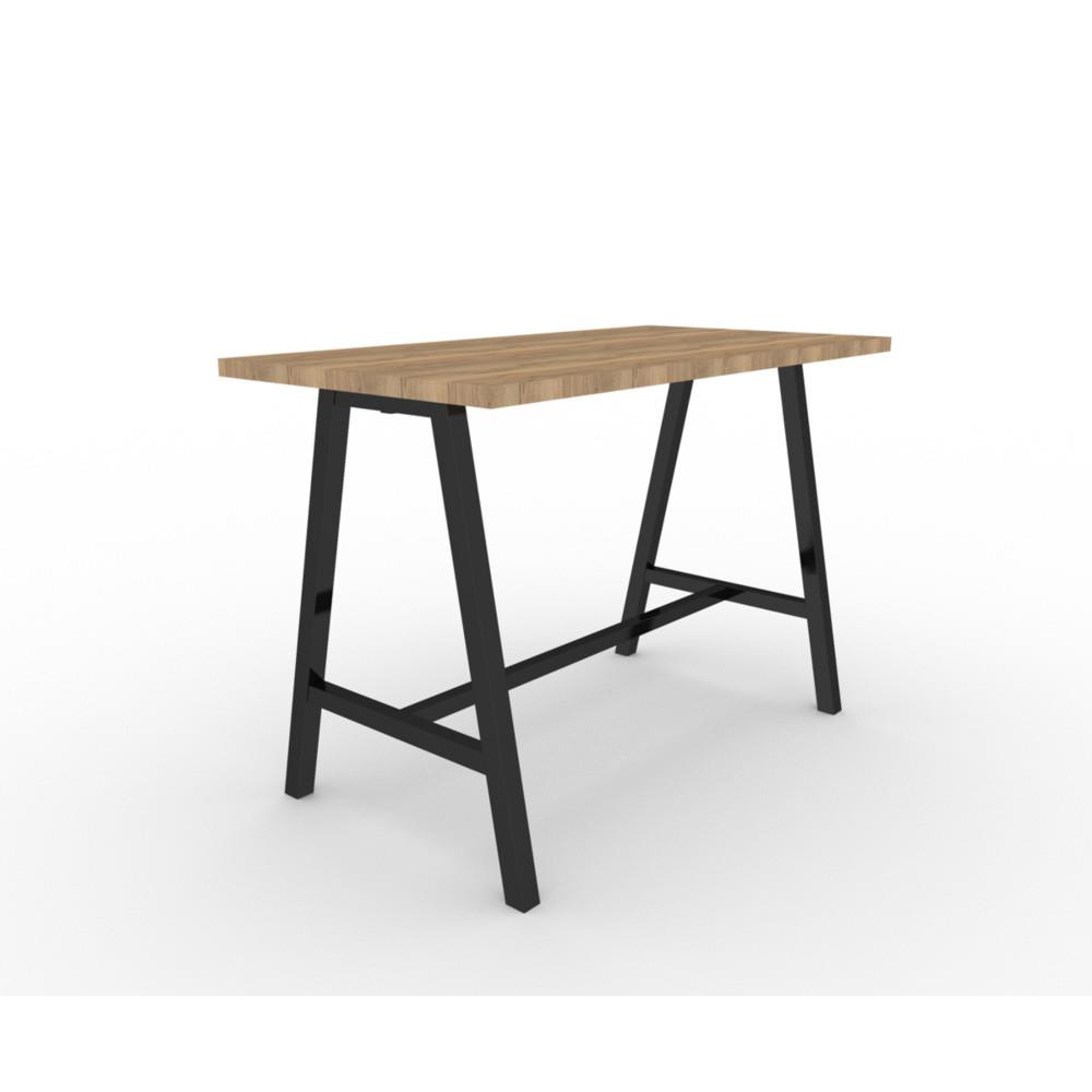 Table haute de confrence Prisme - L160 x L80 cm - chne Nebraska