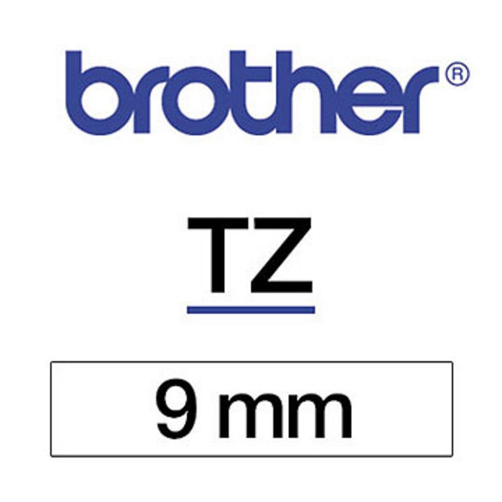 Ruban TZN221 Brother - Ruban noir/blanc - 9 mm x 8 m