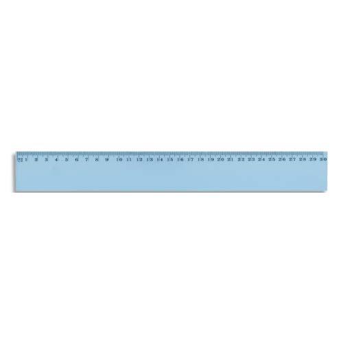 Rgle plate 30 cm en plastique incassable