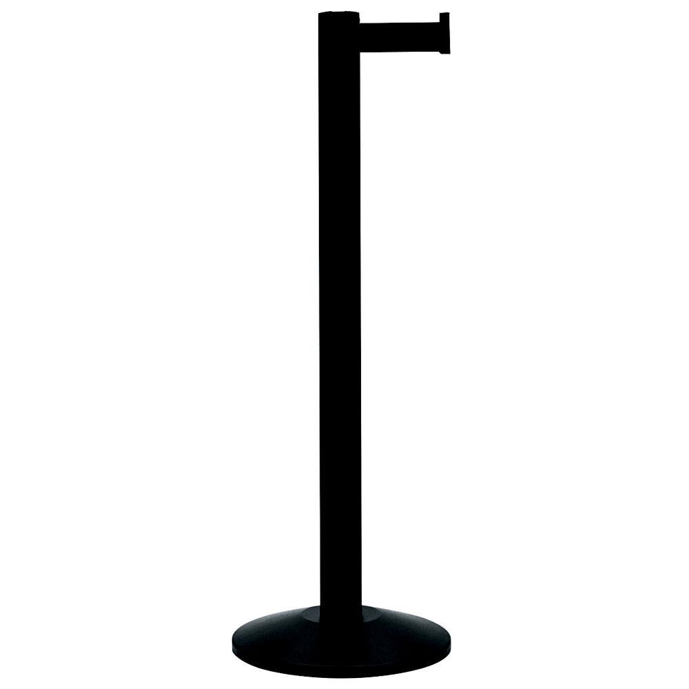 Poteau  sangle + sangle noire rtractable de 2 mtres