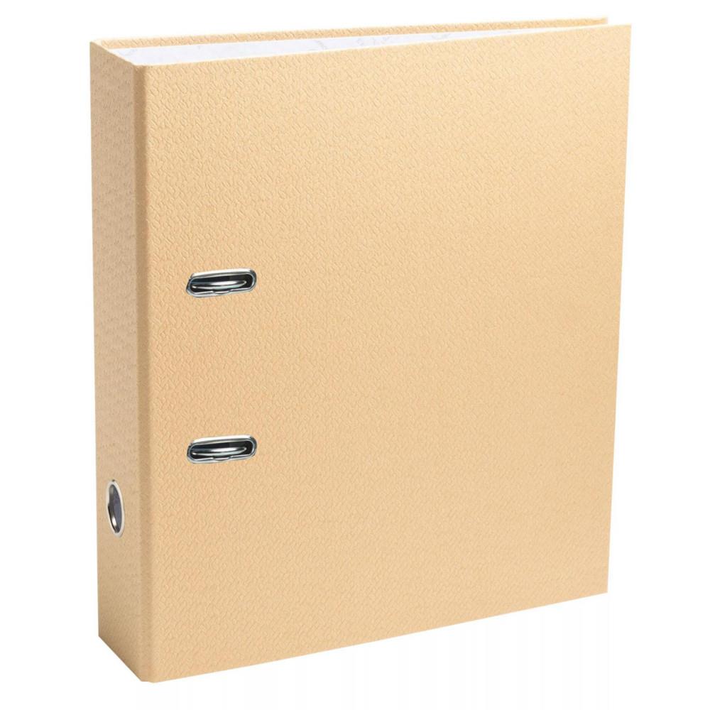Classeur  levier A4 Exacompta Prem'Touch OfficeByMe en carton - Dos 8 cm - Beige