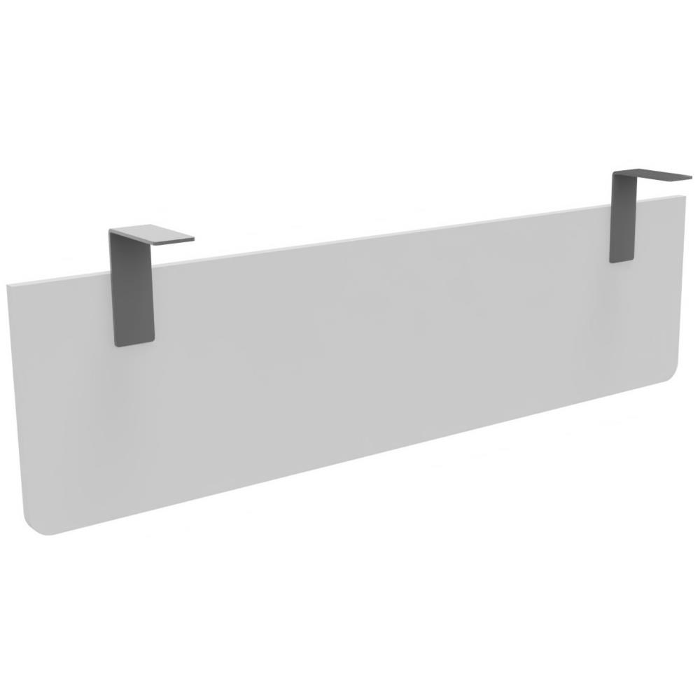 Voile de fond Triomphe , E-Link m�lamin� Blanc - Pour bureau L 140 cm fixation aluminium