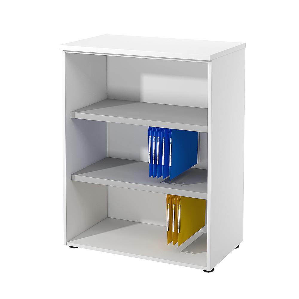 Meuble mi-hauteur - NF Environnement sans portes - H104 x L 80 x P 48 cm - blanc