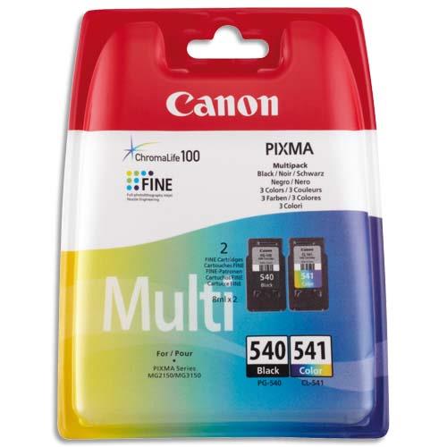 Cartouches pour imprimantes - Canon multipack de cartouches d'encre pg-540/cl-541 c/m/y