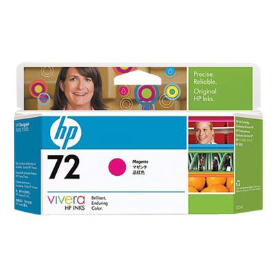 HP 72 - 130 ml - magenta - encre  colorants - originale - DesignJet - cartouche d'encre - pour DesignJet SD Pro MFP, T1100, T1120, T1200, T1300, T1708, T2300, T620, T770, T790, T795