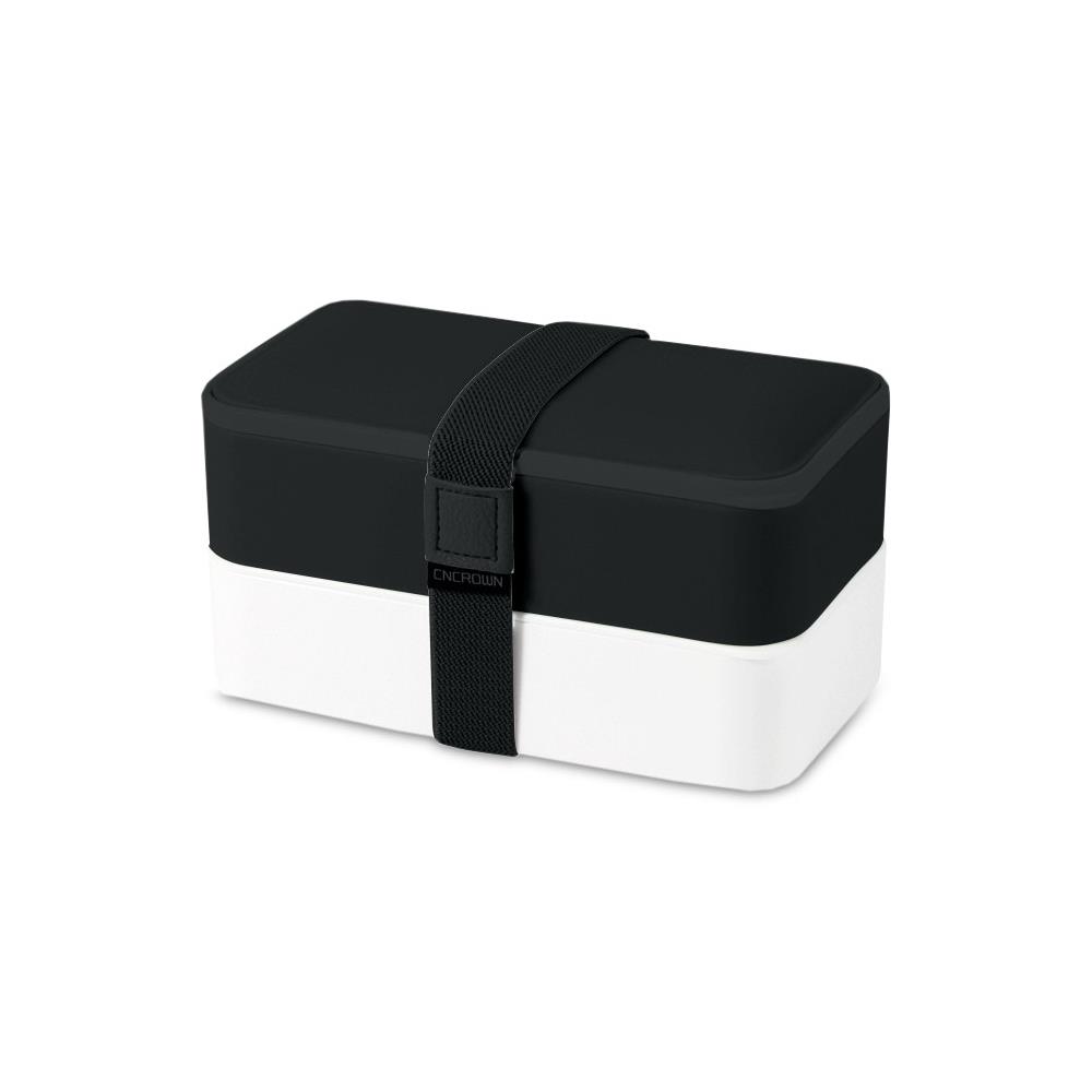 Lunchbox 2 tages Little Balance - 1200 ml - Blanc et noir