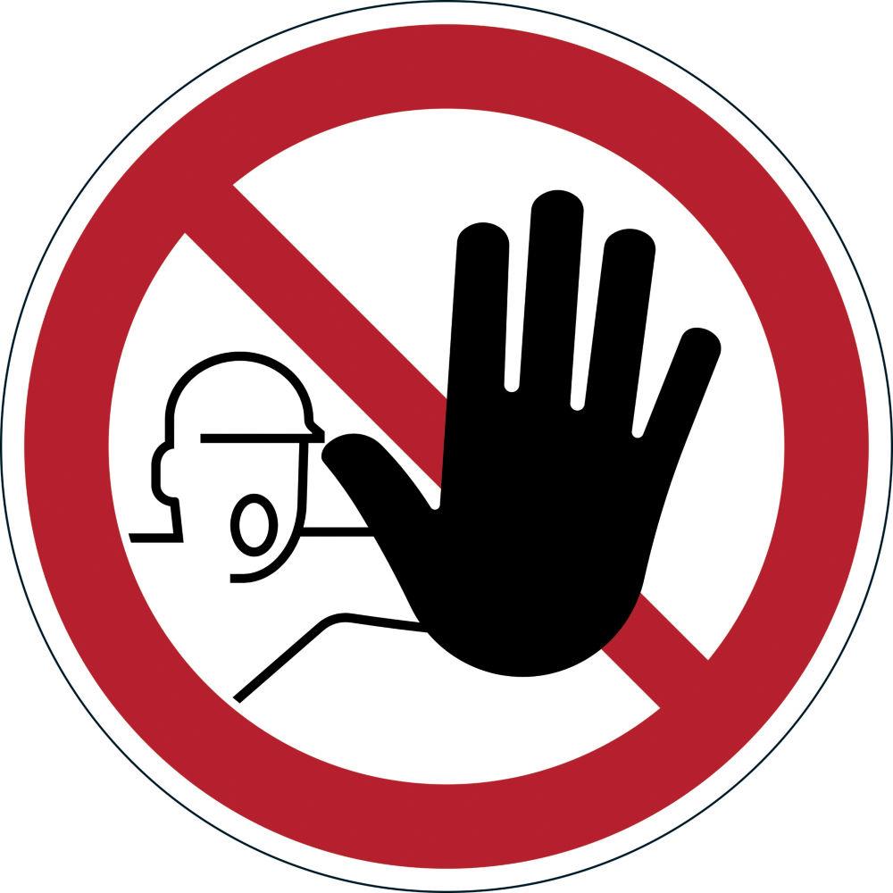 Pictogramme de signalisation au sol permanent Durable - Accs interdit - Diamtre 43 cm