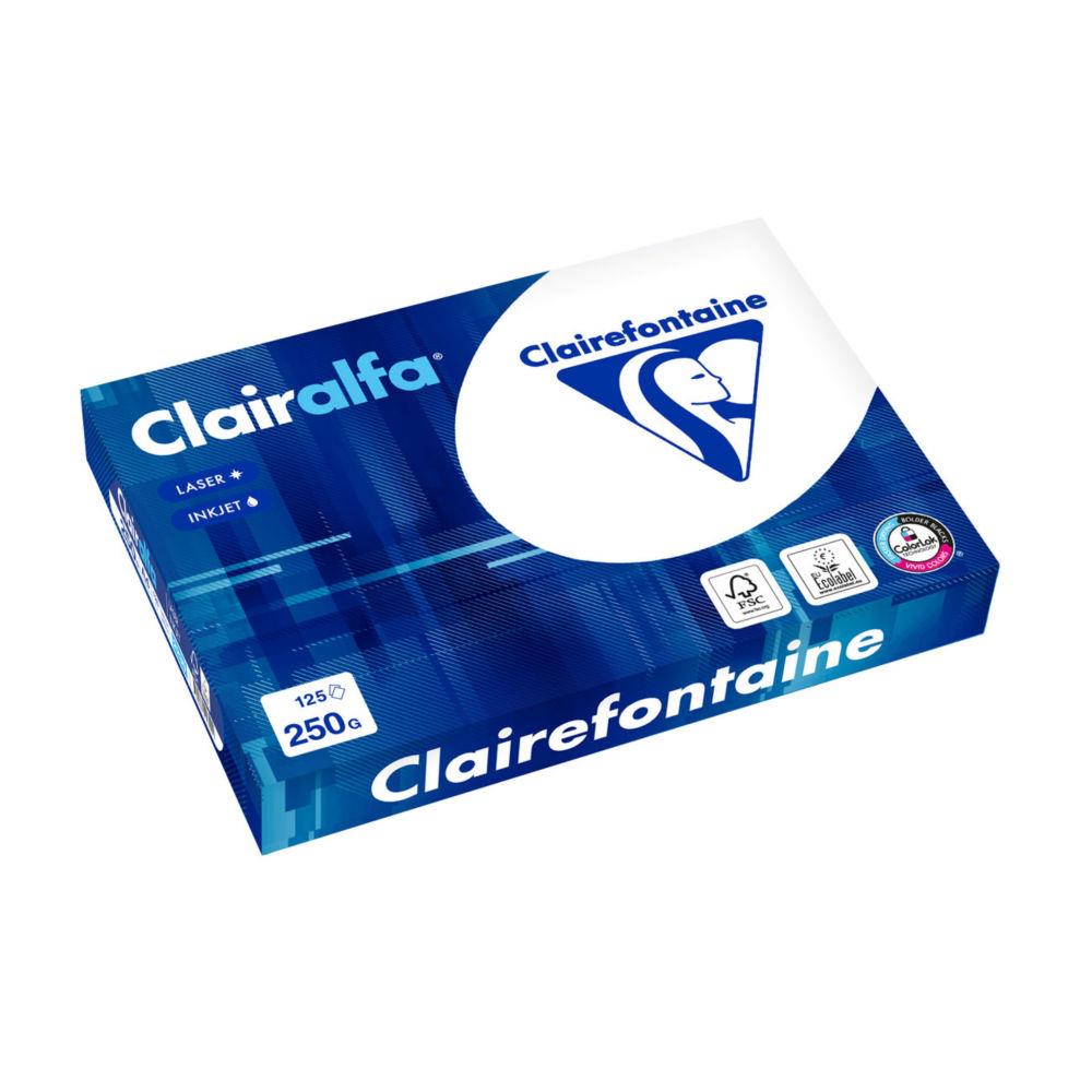 Papier A4 blanc 250g Clairalfa - Ramette de 125 feuilles (ramette 125 feuilles)