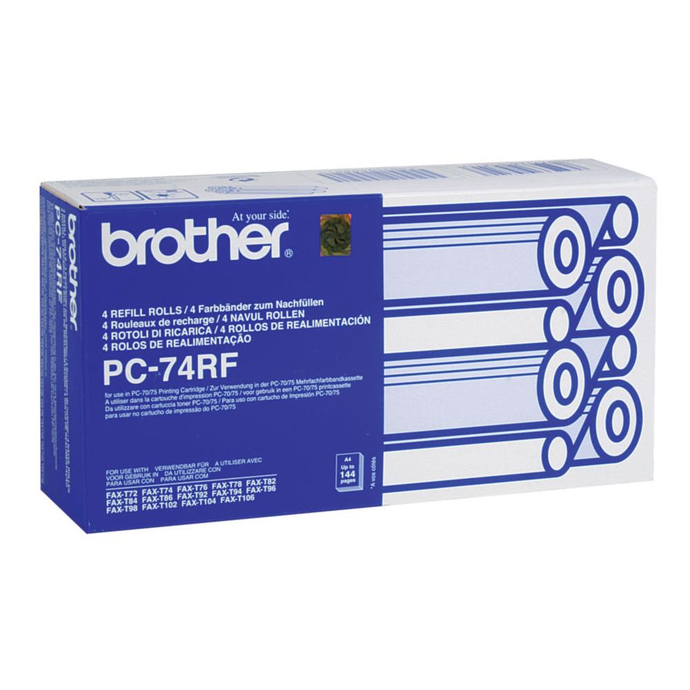 Brother pc-74rf consommable pour tlcopieur bobine de tlcopie 144 pages noir 4 pice(s)