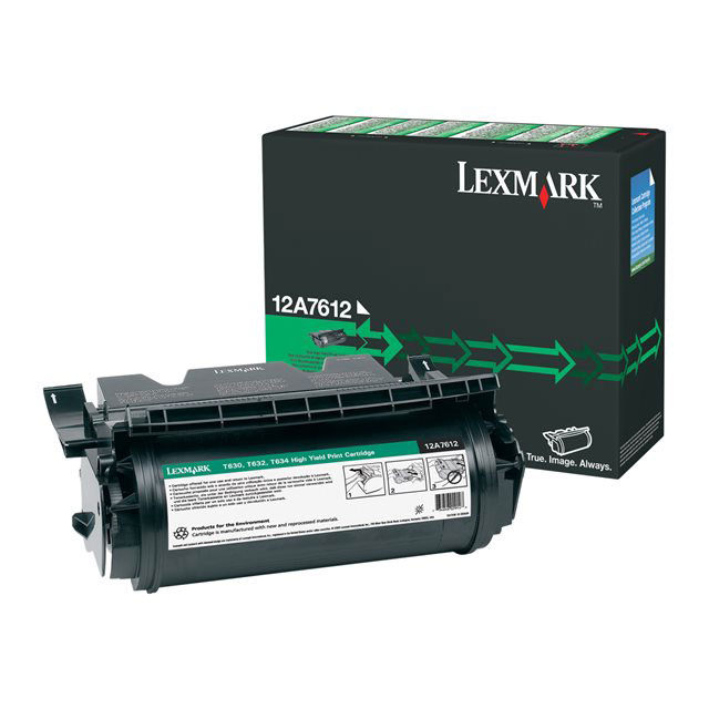 Cartouches de toner - Lexmark 12a7612 cartouche de toner original noir