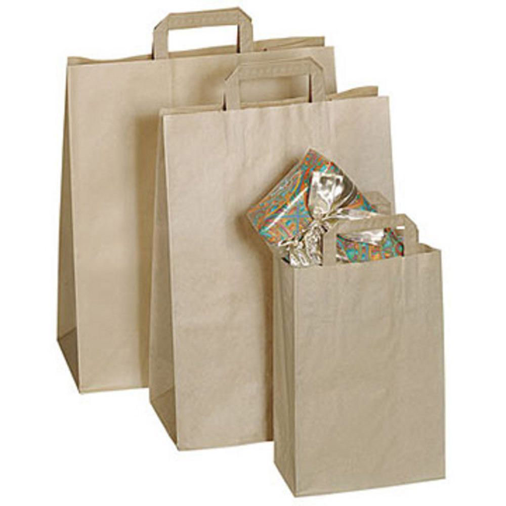 Sacs kraft brun 26 x 36 x 10 250 unités pas cher Office