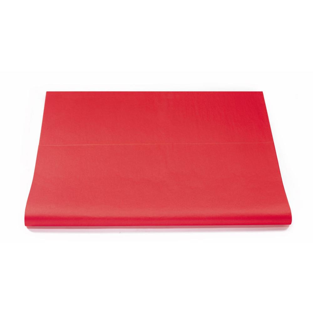 Papier de soie Raja - Rouge l.75 x L.50 cm - Rame de 480 feuilles