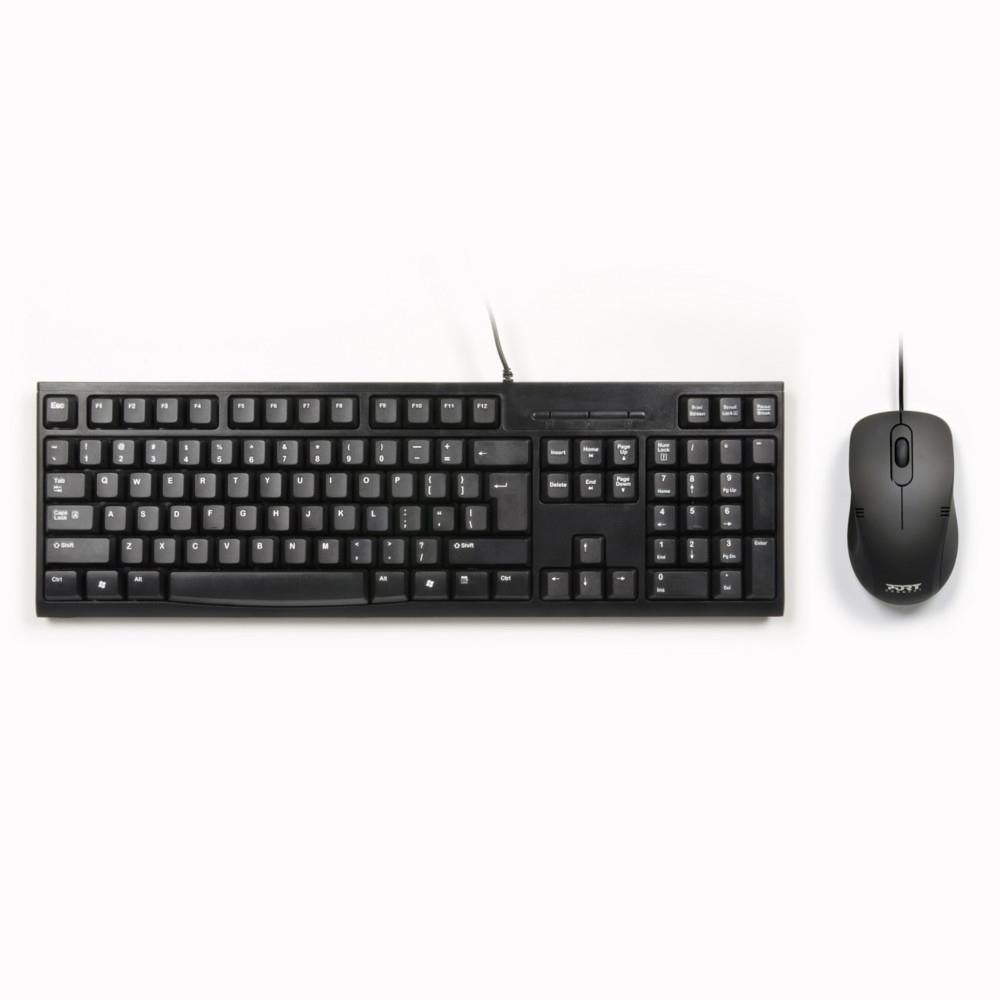 Port designs 900900 clavier souris incluse bureau usb azerty fran�ais noir
