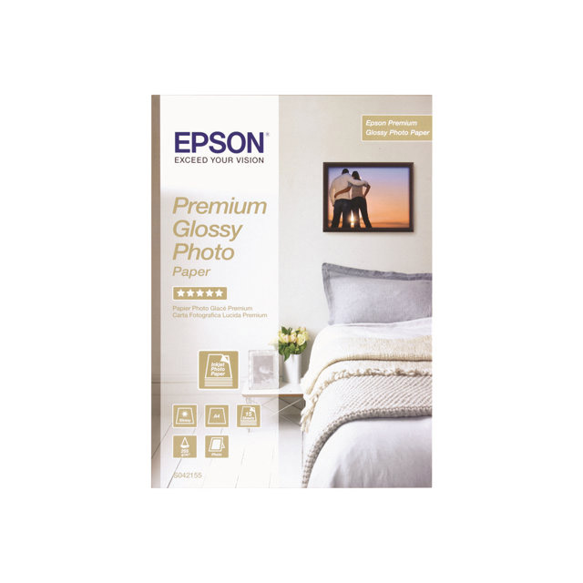 Epson premium glossy photo paper - a4 - 15 feuilles