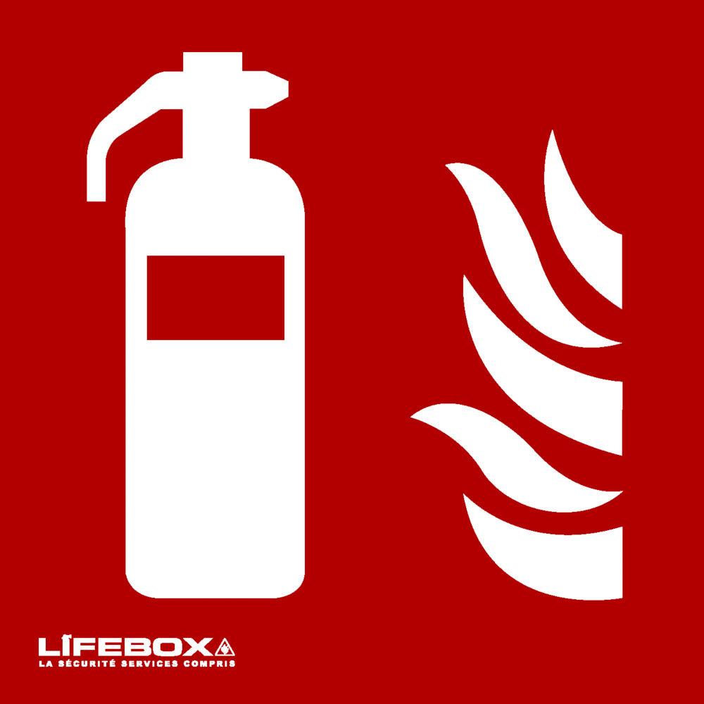 Panneau de signalisation Lifebox - prsence d'extincteur
