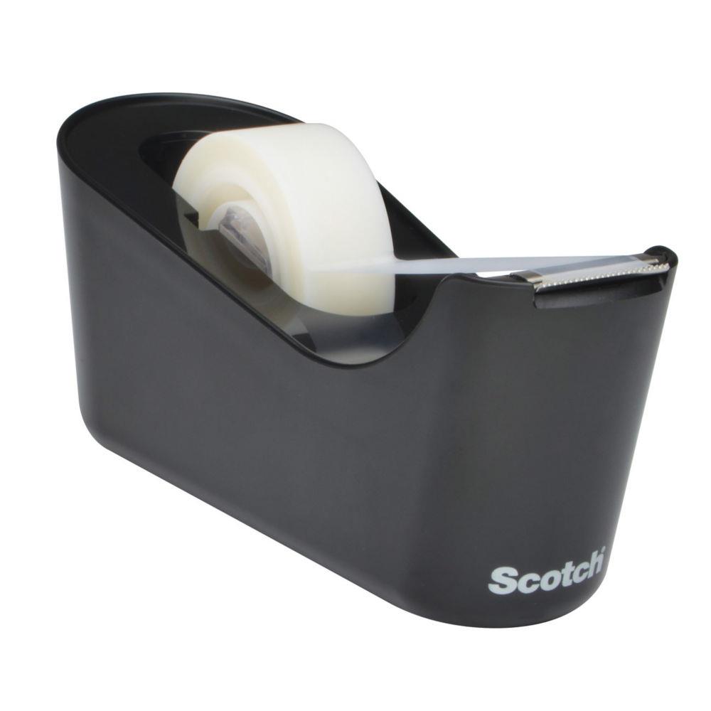 Dvidoir C18 Scotch - noir + 1 rouleau Magic - 19 mm x 33 m - invisible