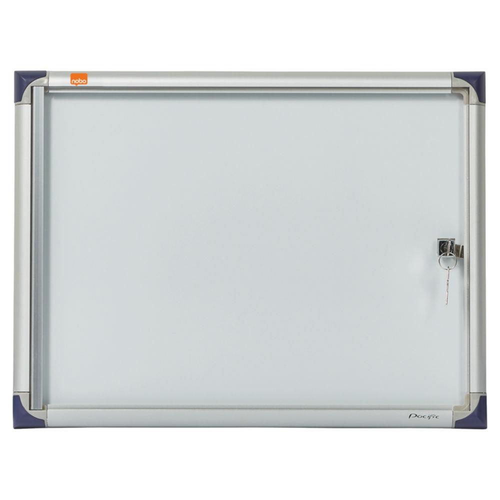 Vitrine d'intrieur Nobo extra-plate porte-battante fond magntique - 2 feuilles A4 - dimensions L51 x H34 x P2,2 cm