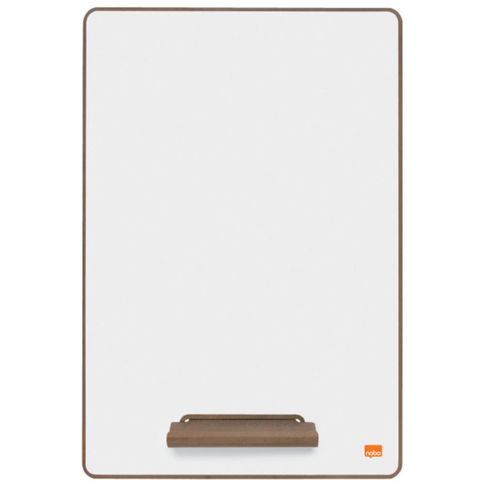 Mini tableau blanc A4 Nobo - 29,7 x 21 cm - Transportable - Double face - Blanc
