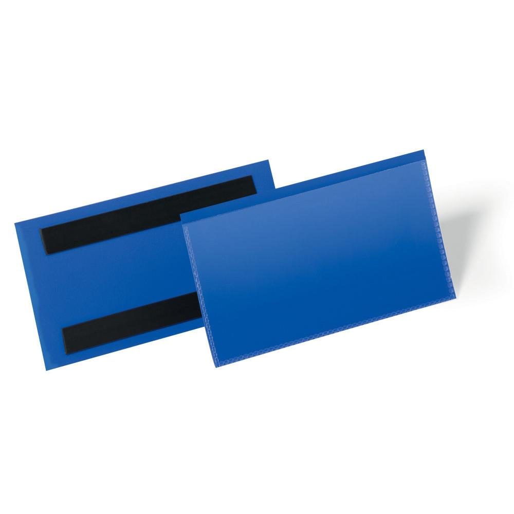 Pochettes logistiques magntiques Durable - 150 x 67 mm - bleu - Bote de 50