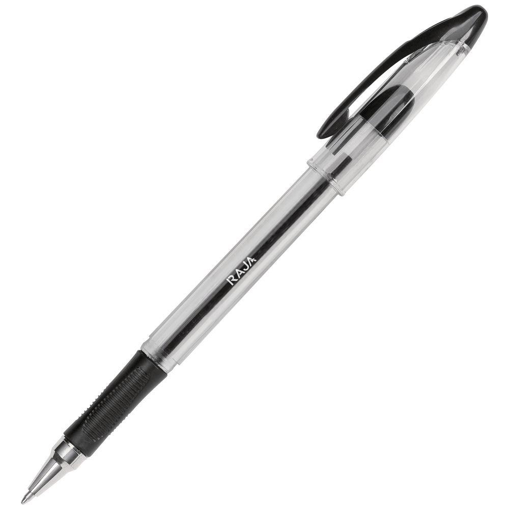 Stylo bille - IceBreaker - pointe moyenne - avec zone de prhension - corps transparent - encre noire