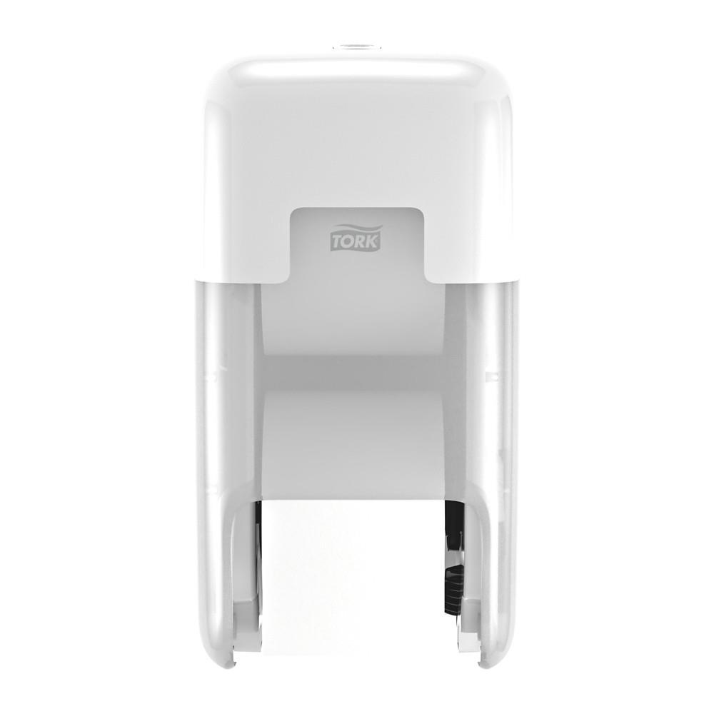 Distributeur pour papier Tork toilette rouleaux T7 sans mandrin - 558041 - Gamme OptiServe - Blanc