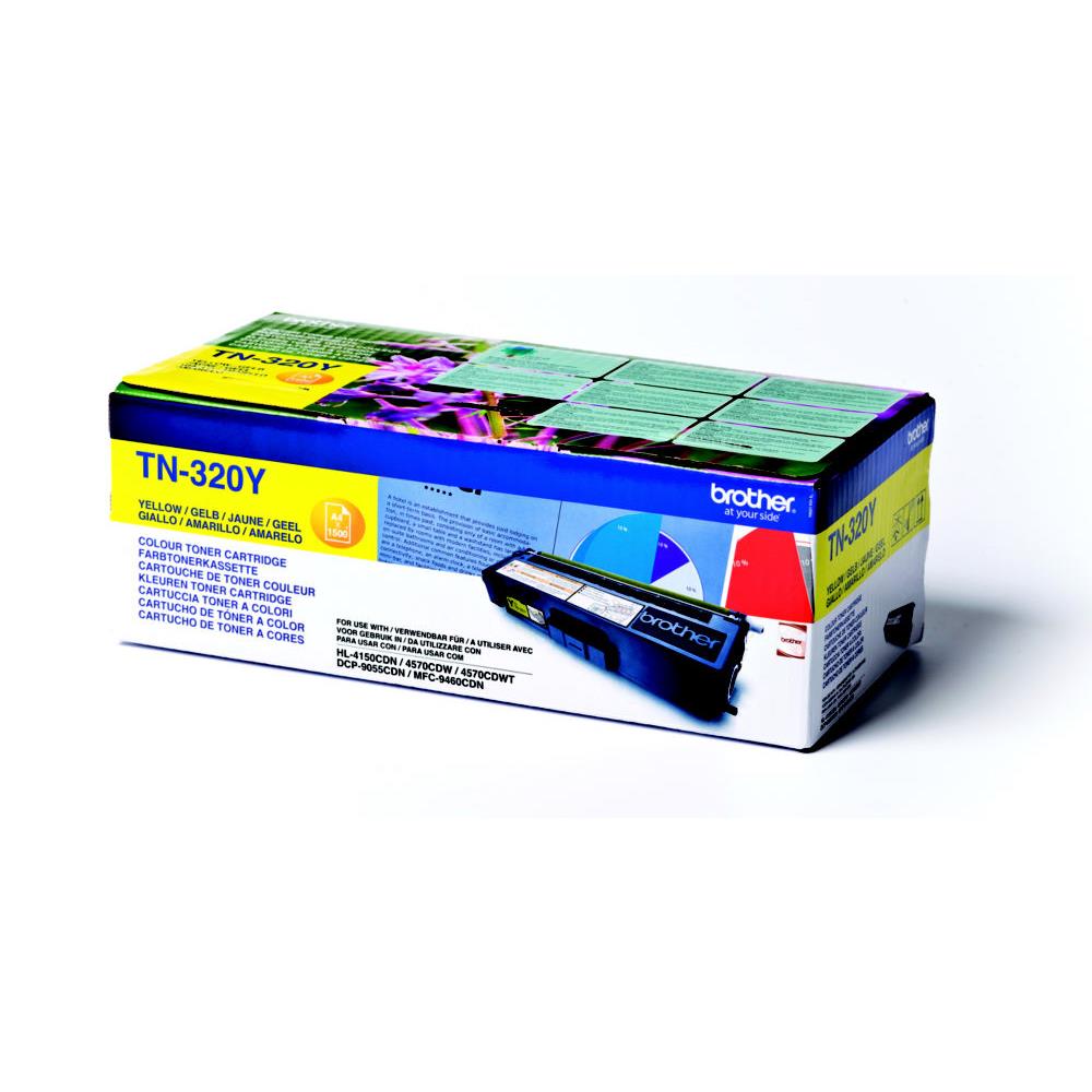 Cartouches de toner - Brother tn-320y - cartouche de toner originale - jaune
