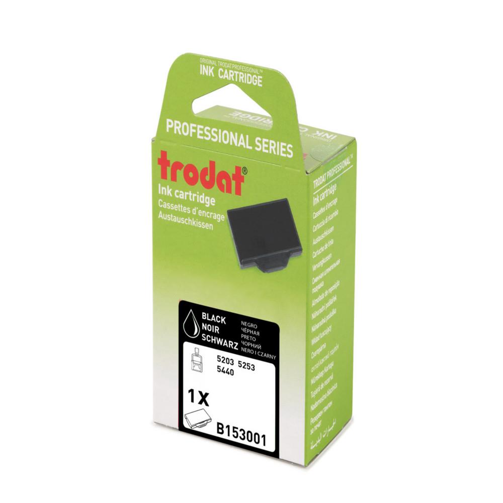 Cassette d'encre de rechange pour tampons Trodat Professional 6/53 - Noir