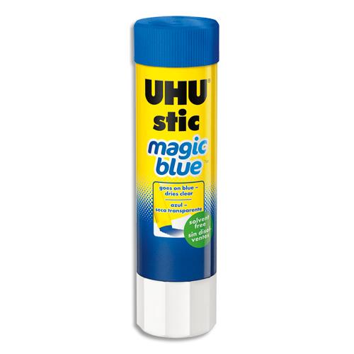 Stic Magic Uhu 8g colle bleue qui devient transparente au schage