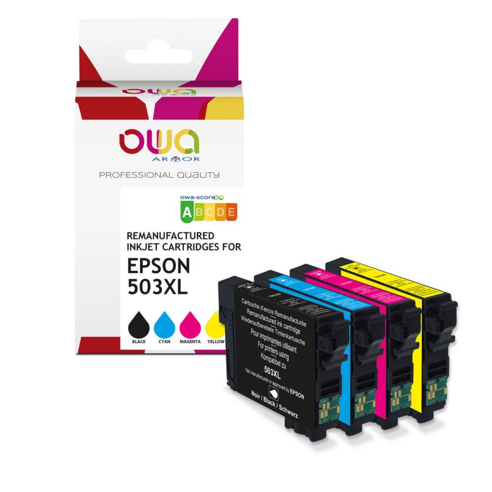 Cartouches pour imprimantes - Armor k10633ow cartouche d'encre 4 pice(s) compatible rendement lev (xl) noir, cyan, magenta, jaune