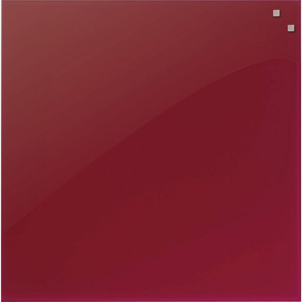 Tableau en verre magntique  Naga Square - 45x45 cm - Rouge