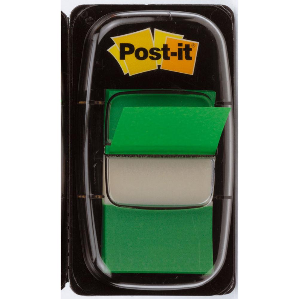 Carte de 50 Index Post-it repositionnables - 2.5 x 4,4 cm - vert