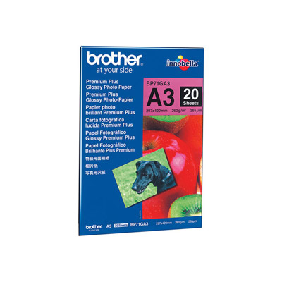 Brother papier photo brillant bp71ga3 a3 original