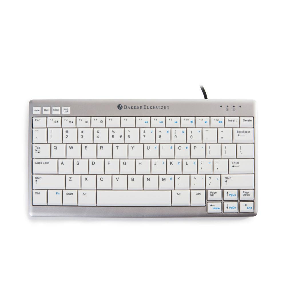 Bakkerelkhuizen ultraboard 950 clavier bureau usb azerty franais gris clair, blanc