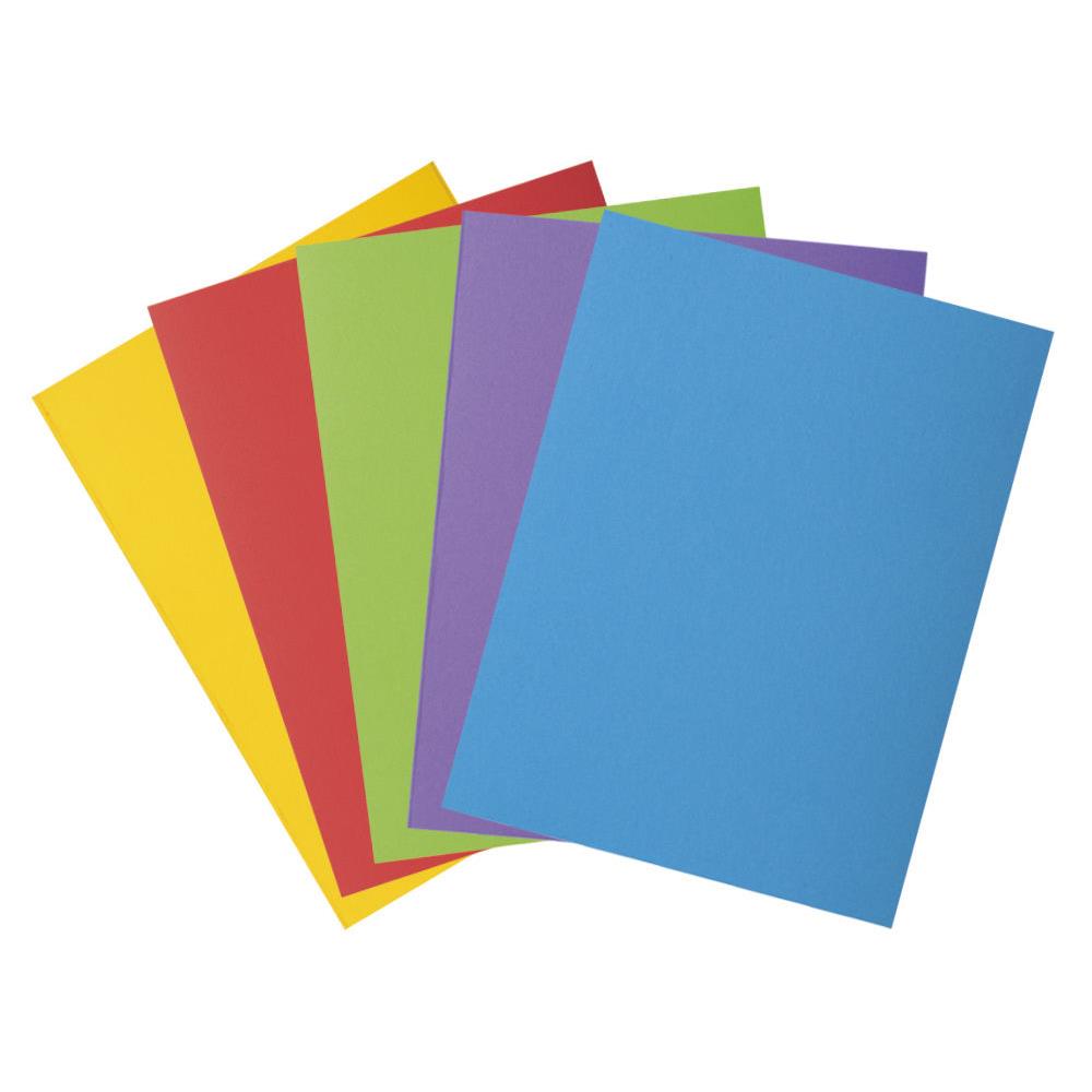 Chemises 2 rabats Exacompta Rock's 250 - carte 210g - 24 x 32 cm - coloris assortis - paquet de 50