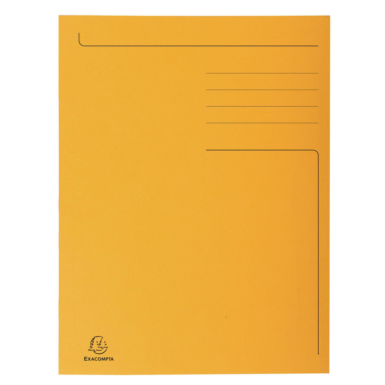 Chemise  3 rabats Forever Exacompta - en carte 280g - orange