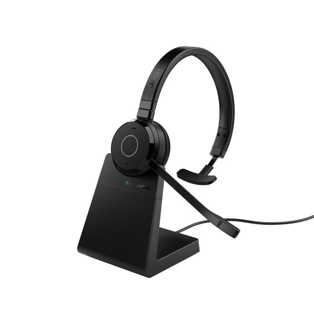 65 Evolve Jabra TE Jabra MS Mono Casque sans fil Bluetooth + Dongle USB-A + Station de charge