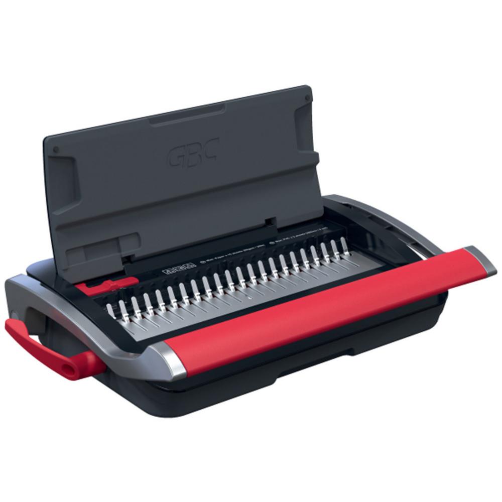 Perforelieuse manuelle GBC CombBinb CB15 pour relier un dossier jusqu'� 165 feuilles par peigne - Perforation 15 feuilles A4 - Noir